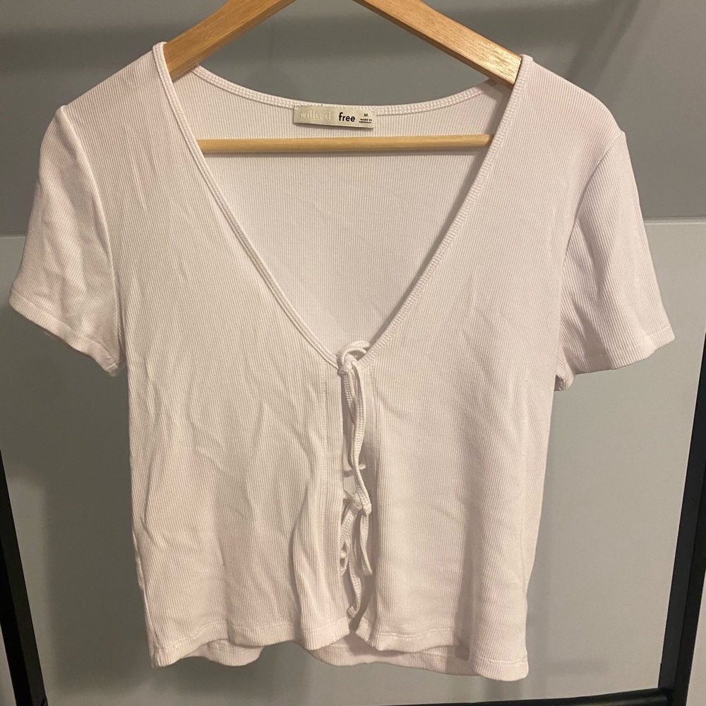 Aritzia double tie top